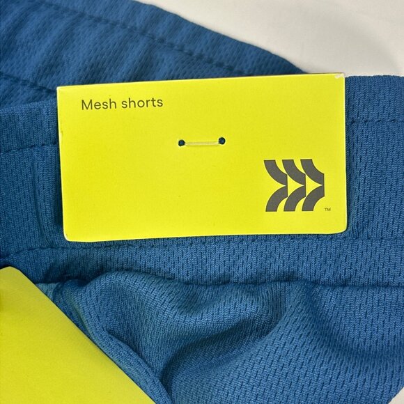 All In Motion Mens Sz XXL Short Mesh Moisture Wicking Two Front Pockets Blue New - Picture 14 of 16